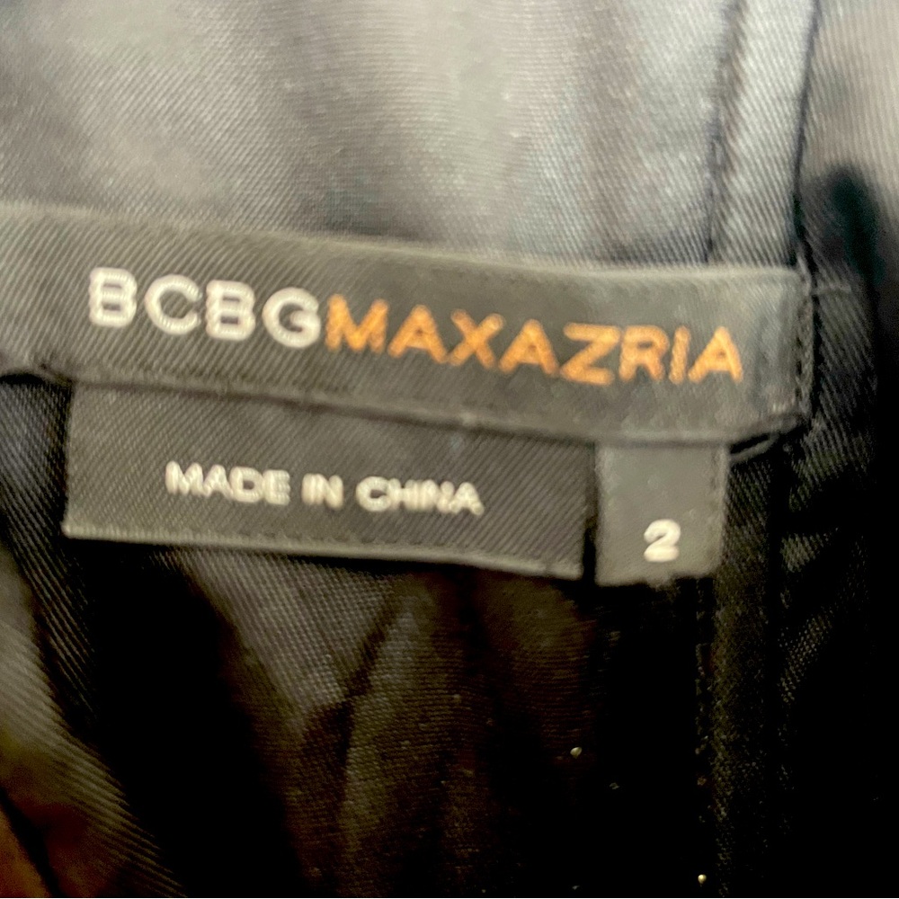 Black strapless BCBG MAXAZRIA dress size 2 - Picture 4 of 5